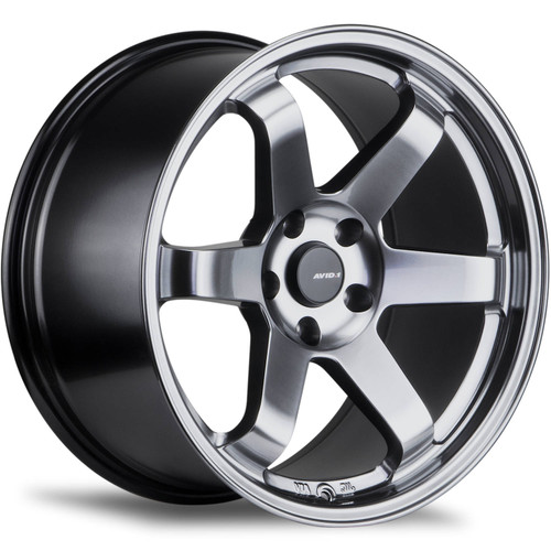 AVID1 AV6 18x8.5 Hyperblack Wheel Avid1 AV6 5x100 35 AV0618855C35HB