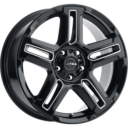 Ultra Prowler CUV 17x8 Black Milled Wheel Ultra Prowler CUV 258 5x110 30 258-7843BM+30