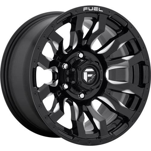 Fuel Blitz 18x9 Black Milled Wheel Fuel Blitz D673 6x5.5 1 D67318908450