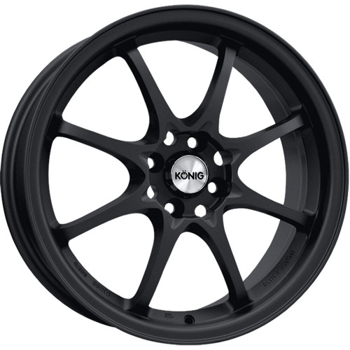 Konig Helium 15x6.5 Black Konig Helium Rim 4x100 +40 Offset HE65D04405 HE65D04405