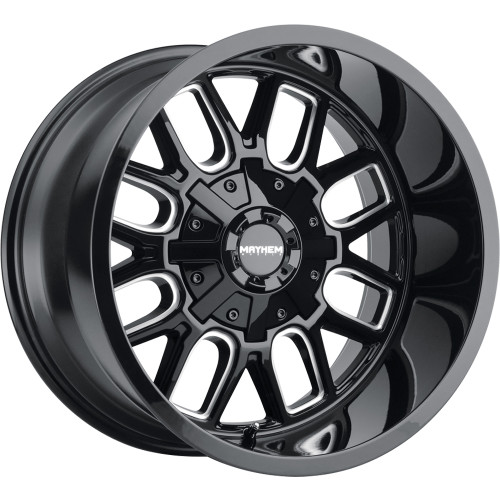 Mayhem Cogent 20x10 Black Milled Wheel Mayhem Cogent 8107 6x135 6x5.5 -19 8107-2137BM