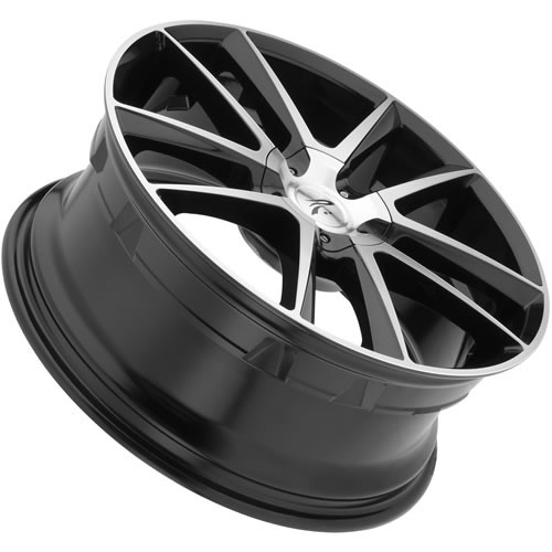 Platinum Gemini 16x7 Machined Black Wheel Platinum Gemini 436 5x100 5x4.5 40 436-6718U+40