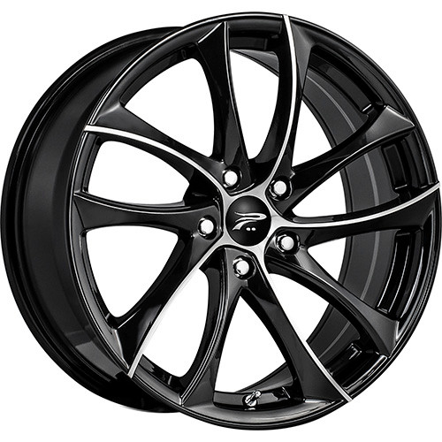 Platinum Gyro 16x7 Black Wheel Platinum Gyro 438 5x4.5 40 438-6766U+40