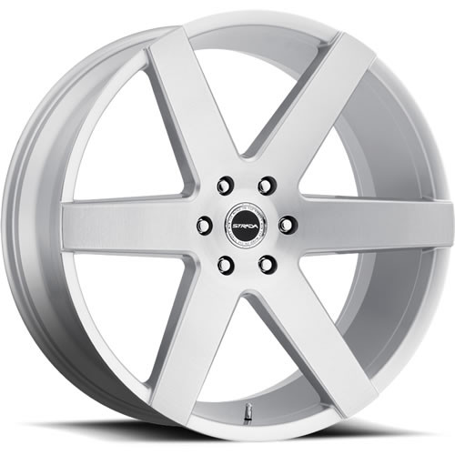 Strada Coda 22x9.5 Silver Wheel Strada Coda 5x5 25 S60252725BFS