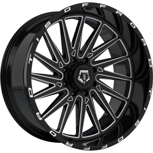 TIS 547BM 24x12 Black Milled Wheel TIS 547BM 8x180 -44 547BM-2428944