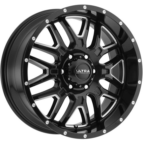 Ultra Hunter 20x10 Black Milled Wheel Ultra Hunter 203 5x5.5 -25 203-2185BM25