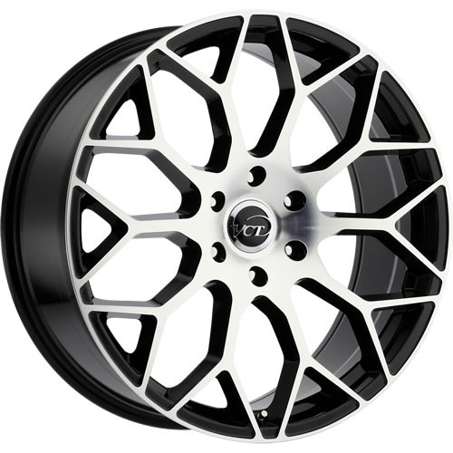 VCT V82 20x8.5 Machined Black Wheel VCT V82 5x4.5 40 V82-2085514+40BM