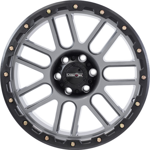 Vision Nemesis 17x9 Gray Black Wheel Vision Nemesis 111 8x6.5 -12 111-7981GM-12