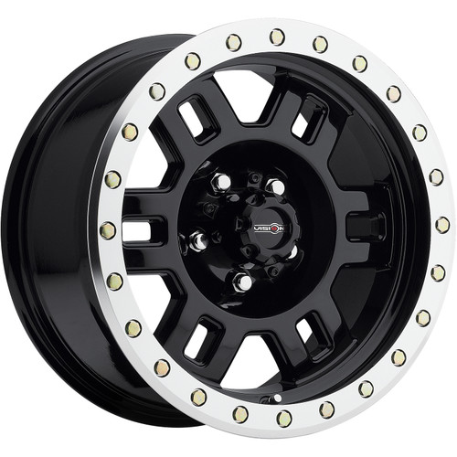 Vision Manx 17x8.5 Black Machined Vision Manx Wheel 5x5.5 (5x139.7) +0 Offset 398-7885GBML0 398-7885GBML0