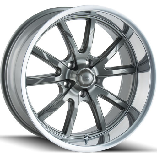 Ridler Style 650 20x8.5 Gray Wheel Ridler Style 650 5x4.75 0 650-2861G