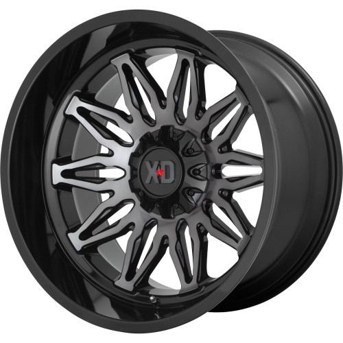 XD XD859 20x10 Machined Black Wheel XD XD859 Gunner 5x5 5x5.5 -18 XD85921035418N