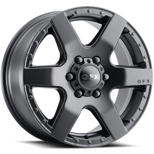 G-FX MV1 17x8 Matte Black Wheel G-FX MV1 6x130 40 MV1 780-6130-40 MB