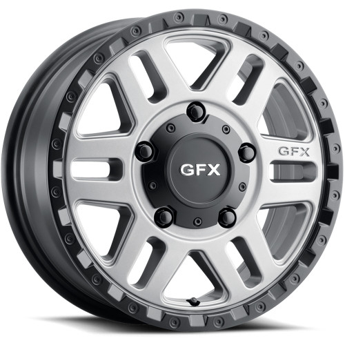 G-FX MV2 17x8 Grey Black Wheel G-FX MV2 5x130 60 MV2 780-5130-60 GBR
