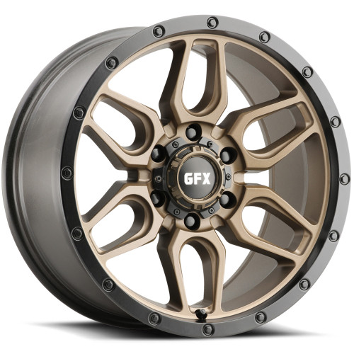 G-FX TR18 17x8.5 Bronze Black Wheel G-FX TR18 5x5 -6 T18 785-5127N6 BRB