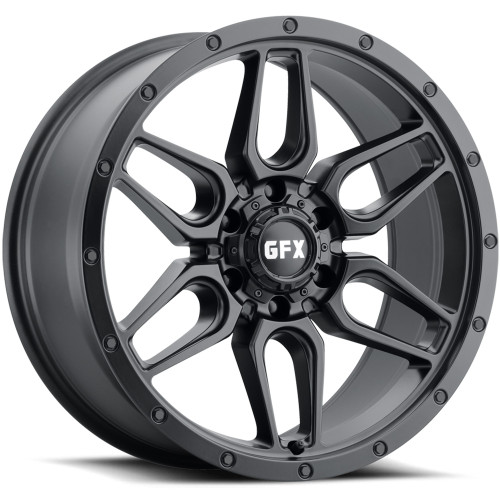 G-FX TR18 17x8.5 Matte Black Wheel G-FX TR18 6x5.5 -6 T18 785-6139N6 MB