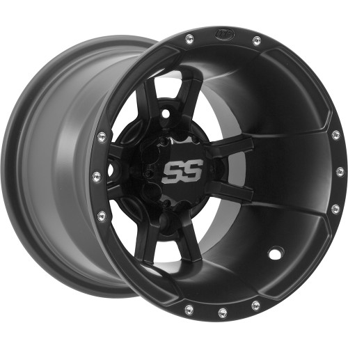 ITP SS112 10x8 Matte Black Wheel ITP SS112 4x110  -38 57-40104