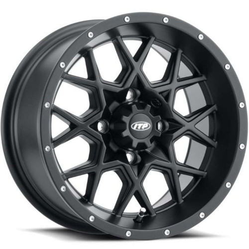 ITP Hurricane 12x7 Matte Black Wheel ITP Hurricane 4x4  -51 57-86315