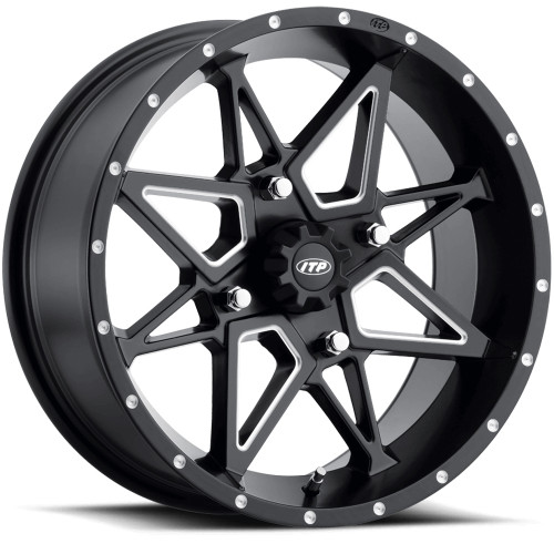 ITP Tornado 14x7 Black Milled Wheel ITP Tornado 4x110  25 57-86466