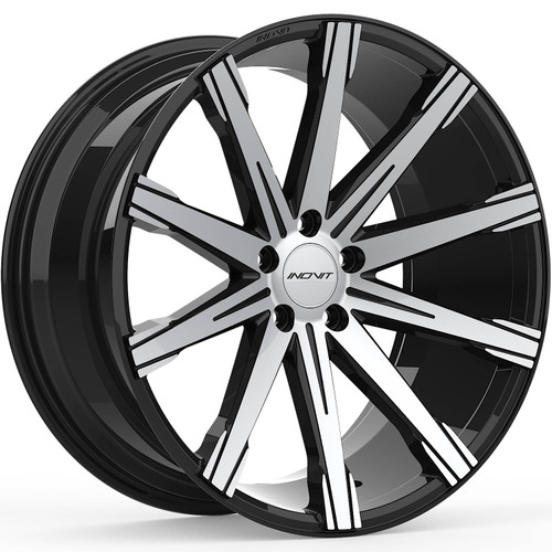 INOVIT Revolve 19x9.5 Black Machined Wheel INOVIT Revolve 5x112  40 099-1995-5x112+40-BxMF-A1A