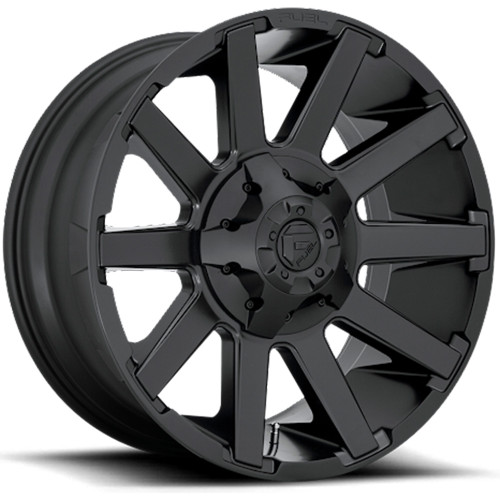 Fuel Contra 20x9 Satin Black Wheel Fuel Contra D437 6x135 6x5.5 19 D43720909856