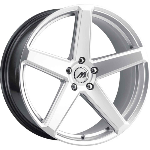 Mach MF15 20x9 Silver Machined Wheel Mach MF15 5x4.5  35 MF15-2090LL35FHSMX