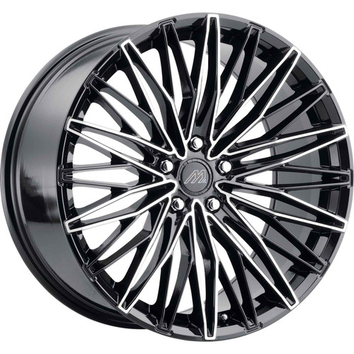 Mach MF9 20x10 Black Machined Wheel Mach MF9 5x4.5  42 MF9-2010LL42FGBMF