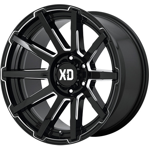 XD XD847 20x10 Black Milled Wheel XD XD847 Outbreak 6x135  12 XD84721063312