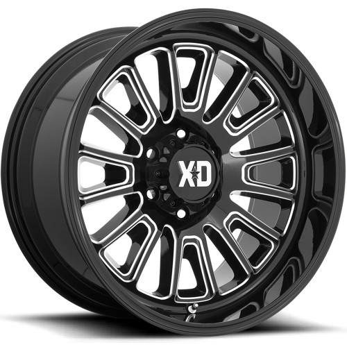 XD XD864 22x12 Black Milled Wheel XD XD864 Rover 6x135  -44 XD86422263344N