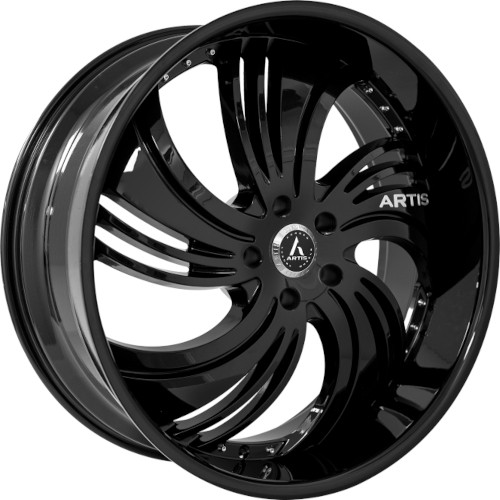 Artis Avenue 24x9 Gloss Black Wheel Artis Avenue 5x4.75 0 A201-2490-61-00FB