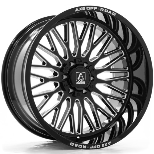 Axe Offroad Kratos 22x12 Black Milled Wheel Axe Offroad Kratos 5x5 5x5.5 -44 221210H-44KRABM