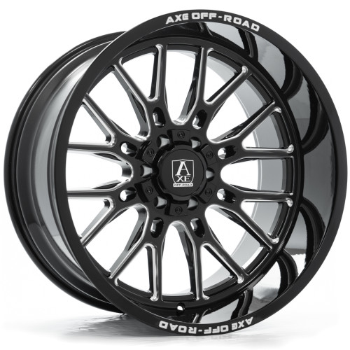 Axe Offroad Atlas 22x12 Black Milled Wheel Axe Offroad Atlas 8x6.5  -44 22128165-44ATLBM