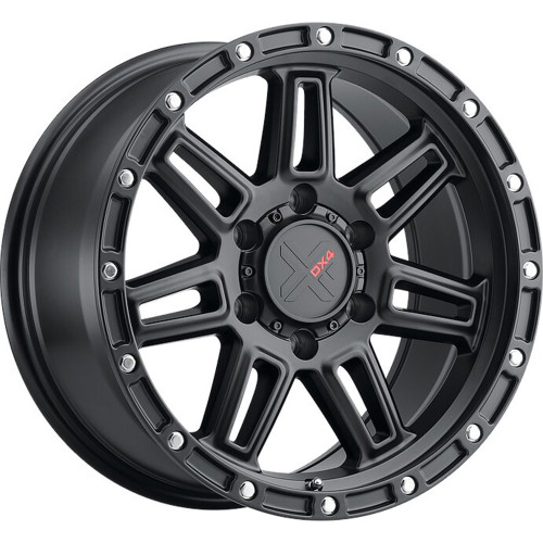 DX4 Rebel 16x8 Matte Black Wheel DX4 Rebel 6x4.5 0 X126845066BF1