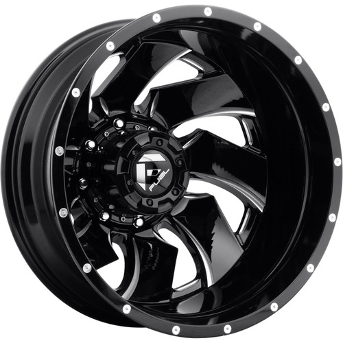 Fuel Cleaver 20x8.25 Black Milled Wheel Fuel Cleaver D574 8x200 -227 D57420829245