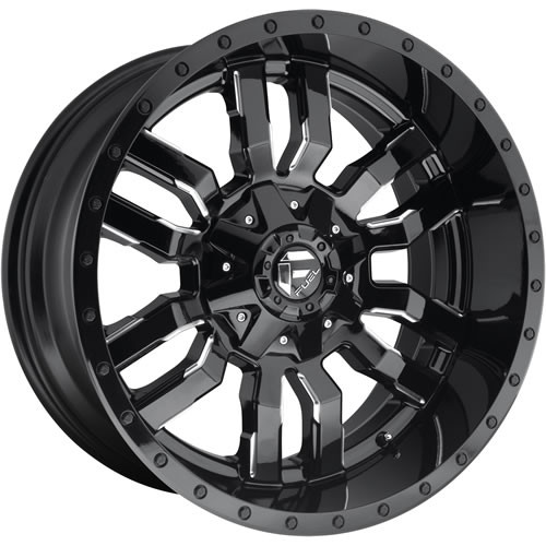 Fuel Sledge 20x9 Black Milled Wheel Fuel Sledge D595 6x135 6x5.5 19 D59520909856