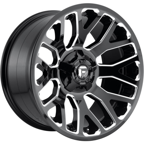 Fuel Warrior 20x9 Black Milled Wheel Fuel Warrior D623 5x5.5 5x150 1 D62320907050