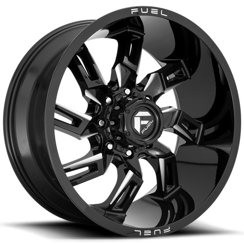 Fuel Lockdown 20x10 Black Milled Wheel Fuel Lockdown D747 8x170 -18 D74720001747