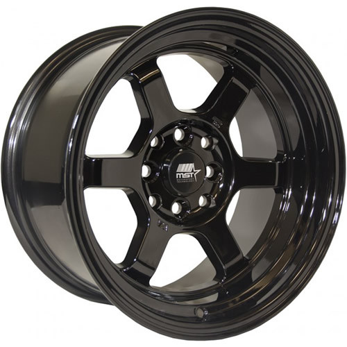 MST Time Attack 15x8 Black Wheel MST Time Attack 4x100 4x4.5 0 01T-5816-0-BLK