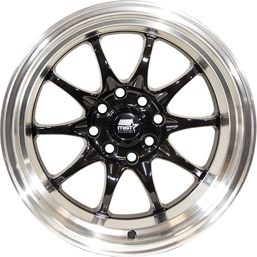 MST MT11 17x9 Black Machined Wheel MST MT11 5x100 5x4.5 20 11-7917-20-BLKL