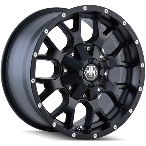 Mayhem Warrior 17x7.5 Black Wheel Mayhem Warrior (8015) 5x4.25 5x4.5 40 8015-7714MB