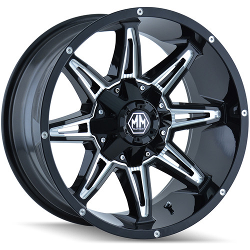 Mayhem Rampage 20x9 Black Milled Wheel Mayhem Rampage (8090) 8x6.5 8x170 0 8090-2976M