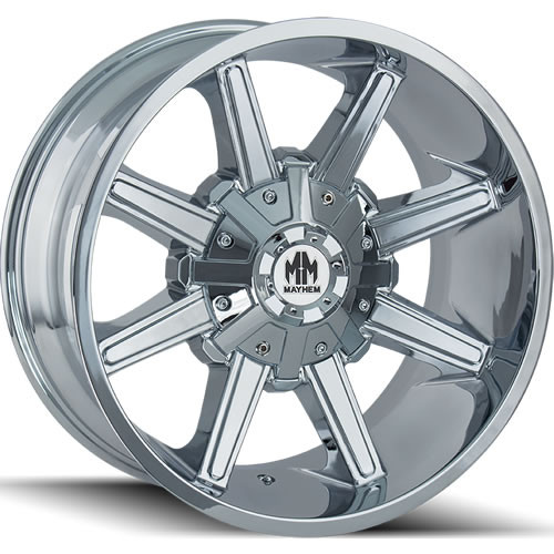 Mayhem Arsenal 17x9 Chrome Wheel Mayhem Arsenal 8104 5x4.5 5x5 -12 8104-7956C