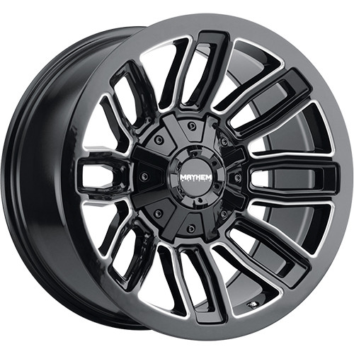 Mayhem Decoy 20x9 Black Milled Wheel Mayhem Decoy 8108 5x5.5 5x150 18 8108-2997BM18