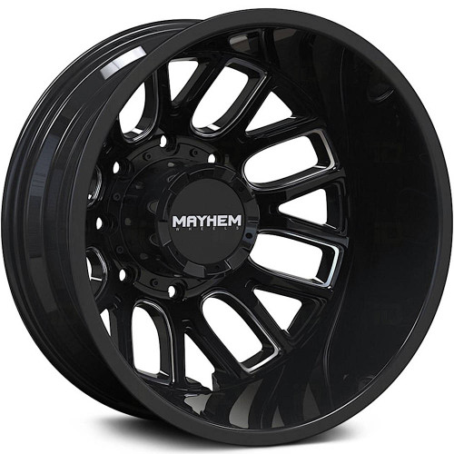 Mayhem Cogent Dually 20x8.25 Black Milled Wheel Mayhem Cogent Dually 8107D 8x210 -192 8107D-2879BMR192