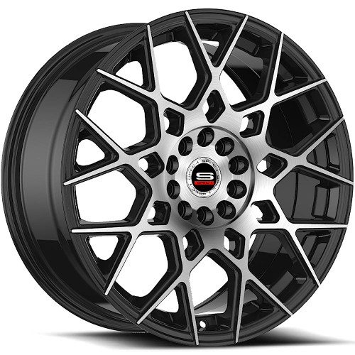 Spec-1 SP-52 18x8 Machined Black Wheel Spec-1 SP-52 4x100 4x4.5 38 SP-521880938GBM