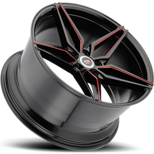 Spec-1 SPM-81 22x10.5 Black Red Wheel Spec-1 SPM-81 Blank 20 SPM81221054020GBRL