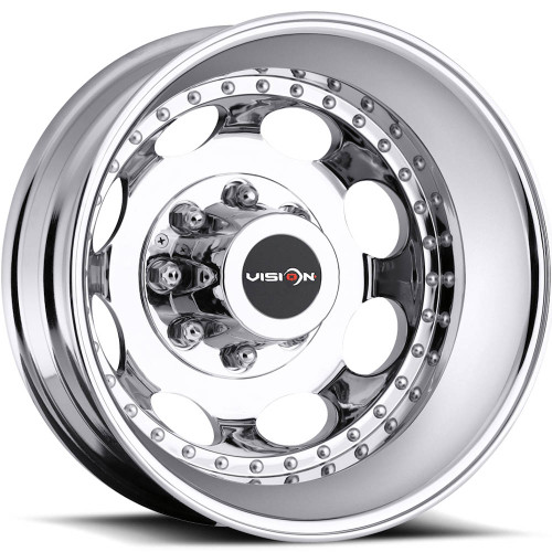 Vision Hauler Dually 19.5x6.75 Chrome Wheel Vision Hauler Dually 8x6.5 -143 181H9681CR121