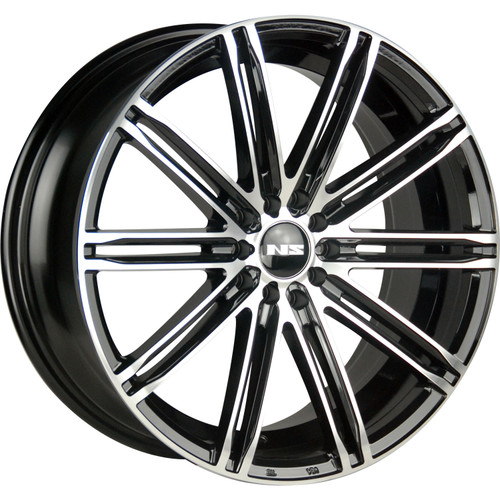 NS NS1601 16x7 Black Machined Wheel NS NS1601 5x100 5x4.5 38 NS1601167026+38BMF