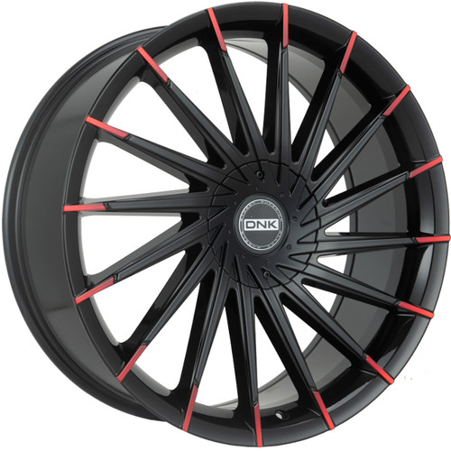 DNK 703 22x8.5 Black Red Wheel DNK 703 5x4.5 5x120 35 703BRT-228559+35