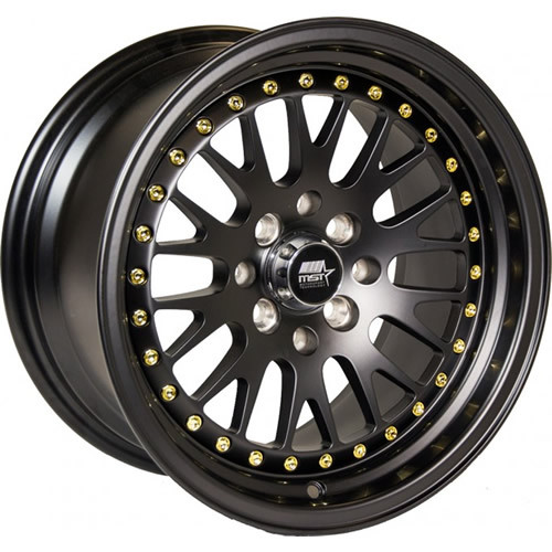 MST MT10 15x7 Black Gold Wheel MST MT10 5x100 5x4.5 20 10-5717-20-MBG