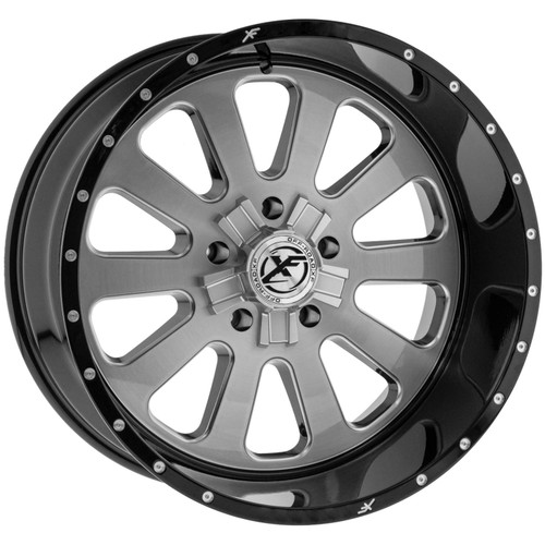 XF Flow XFX-302 26x14 Machined Black Wheel XF Flow XFX-302 5x5 5x5.5 -76 XFX-N-302261451271397-76GBBRMW